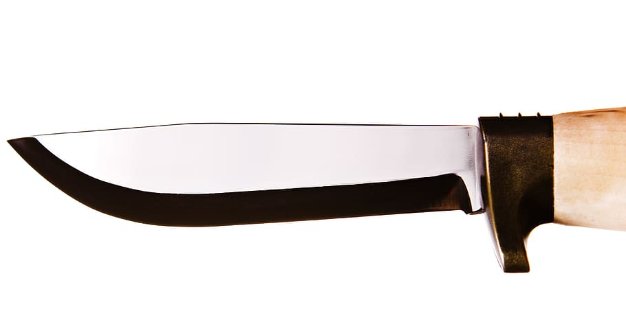 weapon, knife, chef, kitchen, steel, sharp, black, closeup HD wallpaper