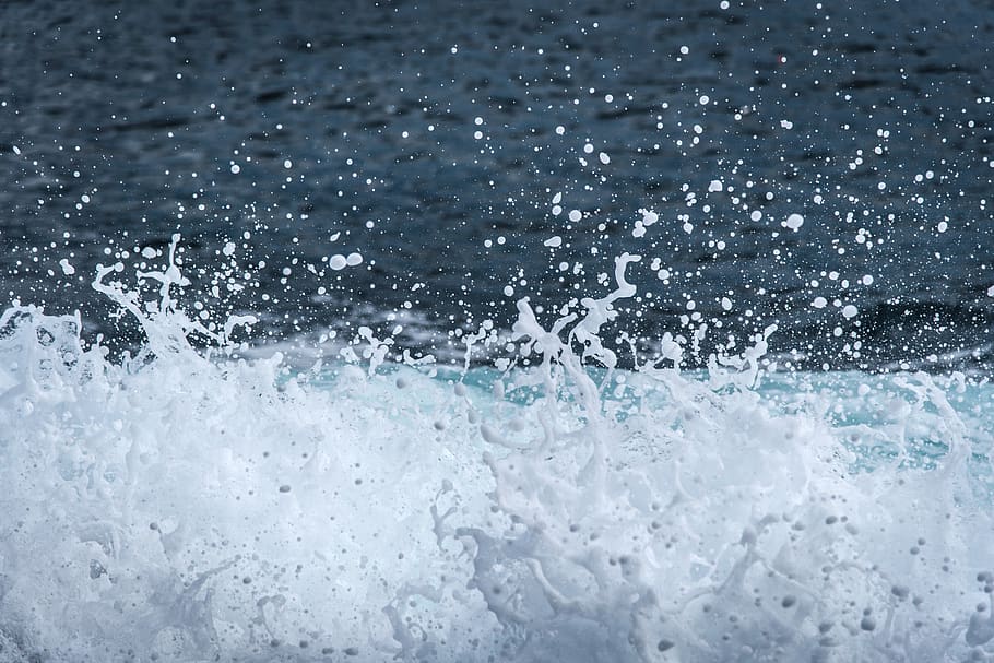 water, motion, sea, splashing, no people, wave, full frame HD wallpaper