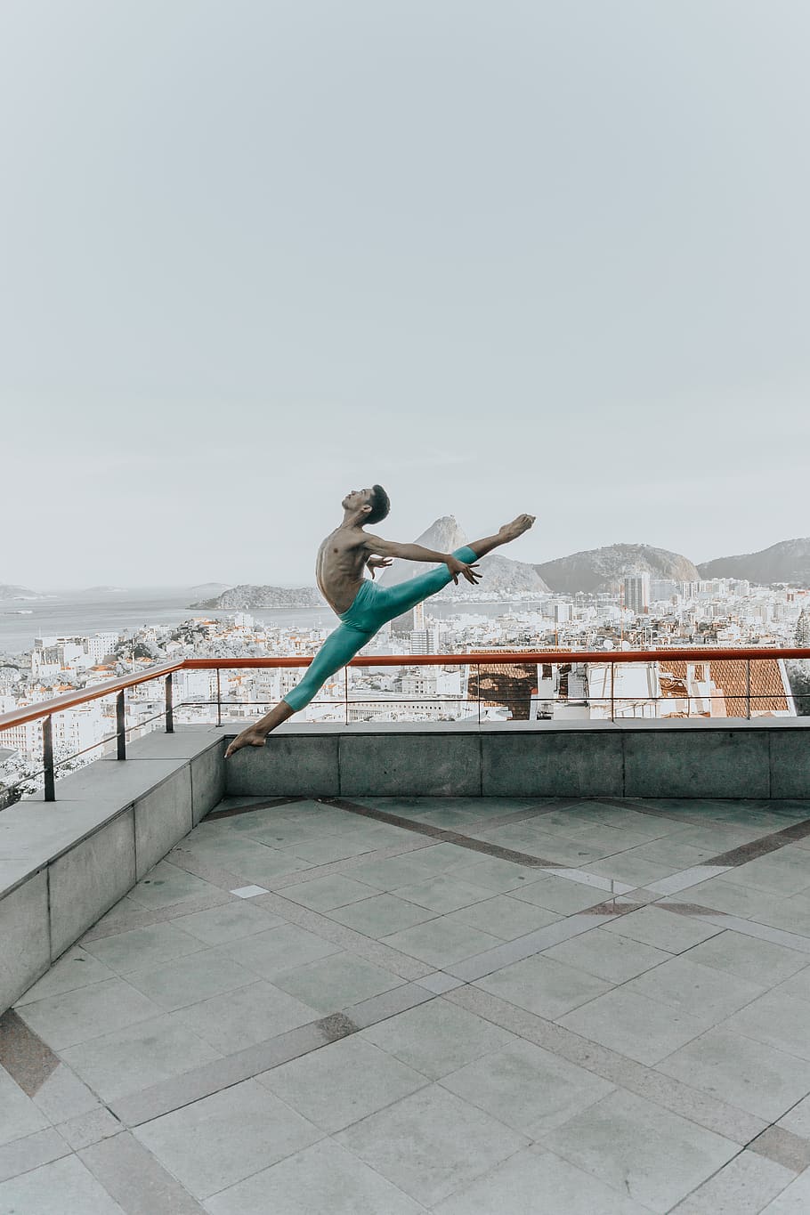 man stretching its body, full length, sky, lifestyles, one person HD wallpaper