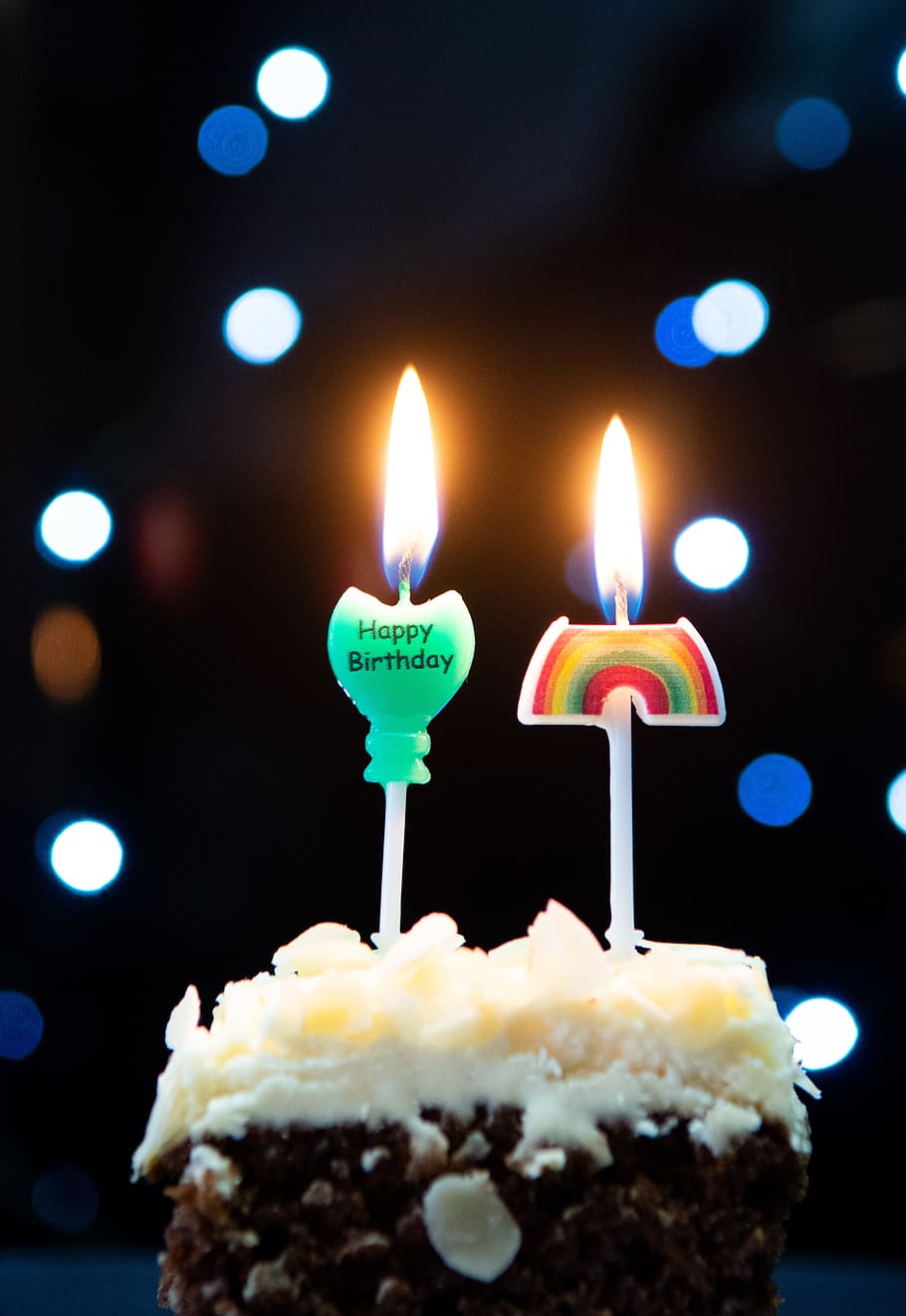 candles, birthday, cake, sweet, welcome, the cake, dessert, HD wallpaper