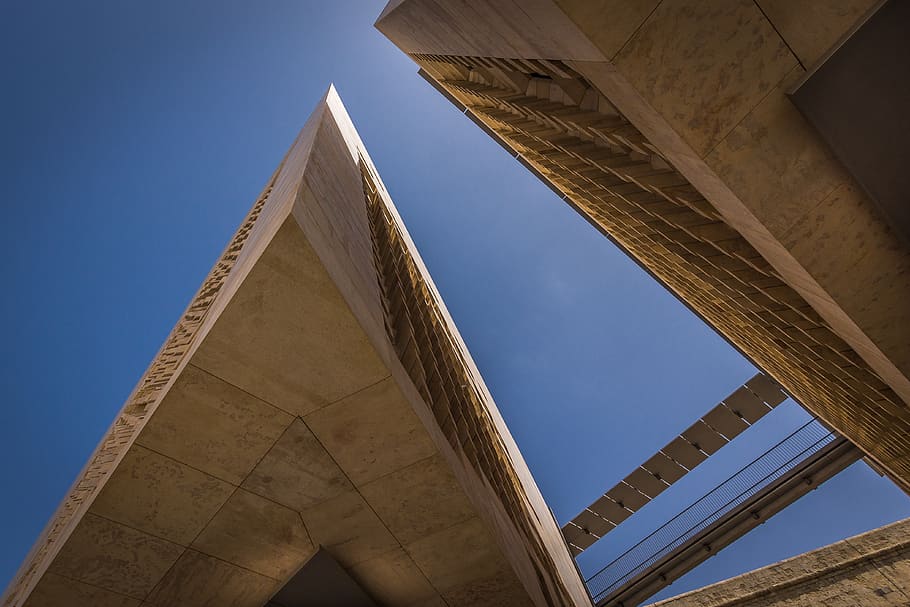 malta, parliament, architecture, valletta, low angle view, built structure HD wallpaper