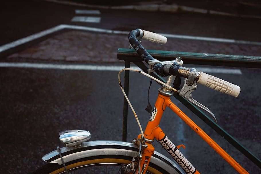 lifestyle, sport, bike, bicycle, paul, bismuth, orange, transportation, HD wallpaper