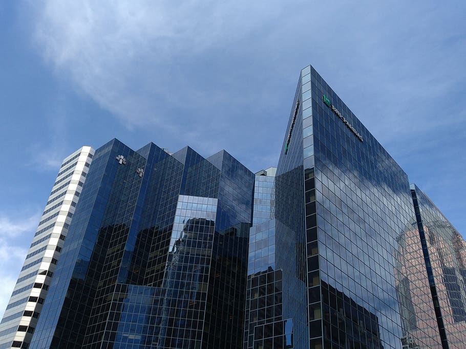 montreal, canada, skyscraper, building, glass, reflection, outdoors HD wallpaper