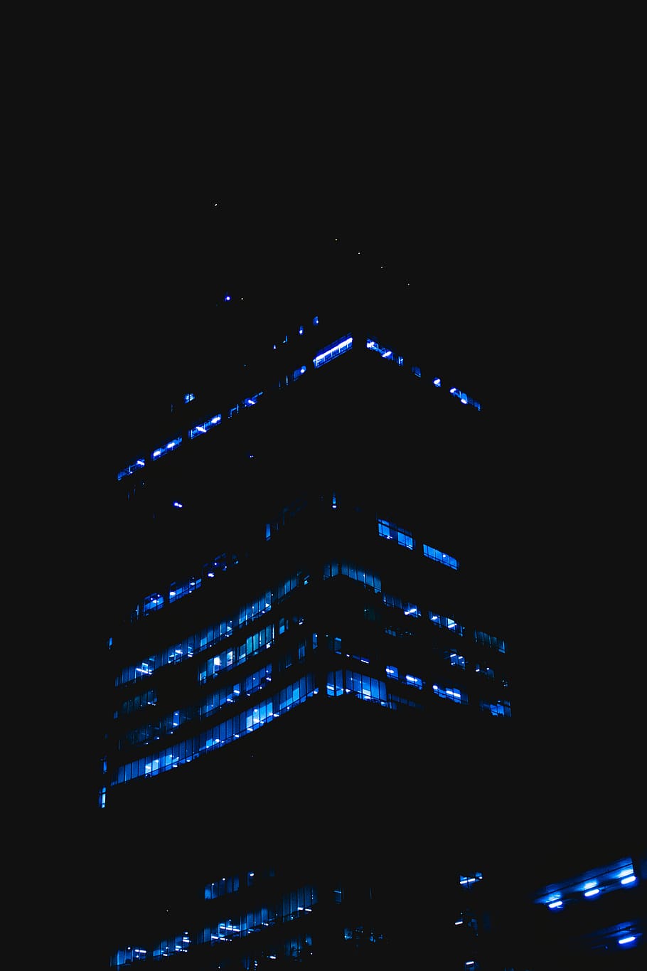 building, city, architecture, lighting, urban, town, triangle HD wallpaper