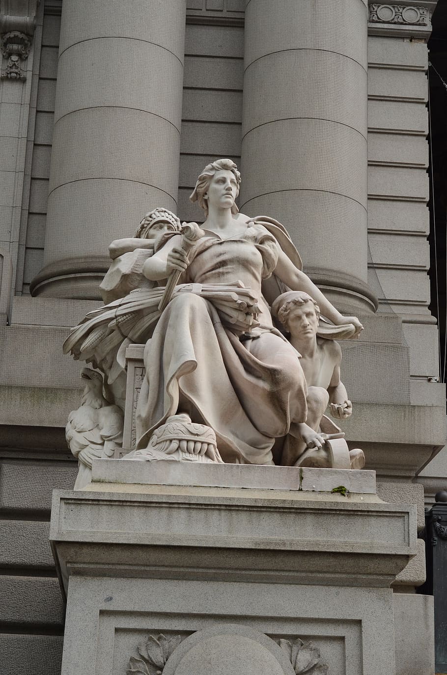 stone, statue, nyc, sculpture, art and craft, representation HD wallpaper