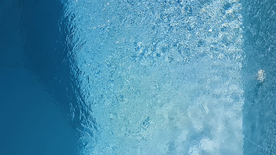 pool, water, ripple, drop, shadows, clear, party, blue, no people HD wallpaper