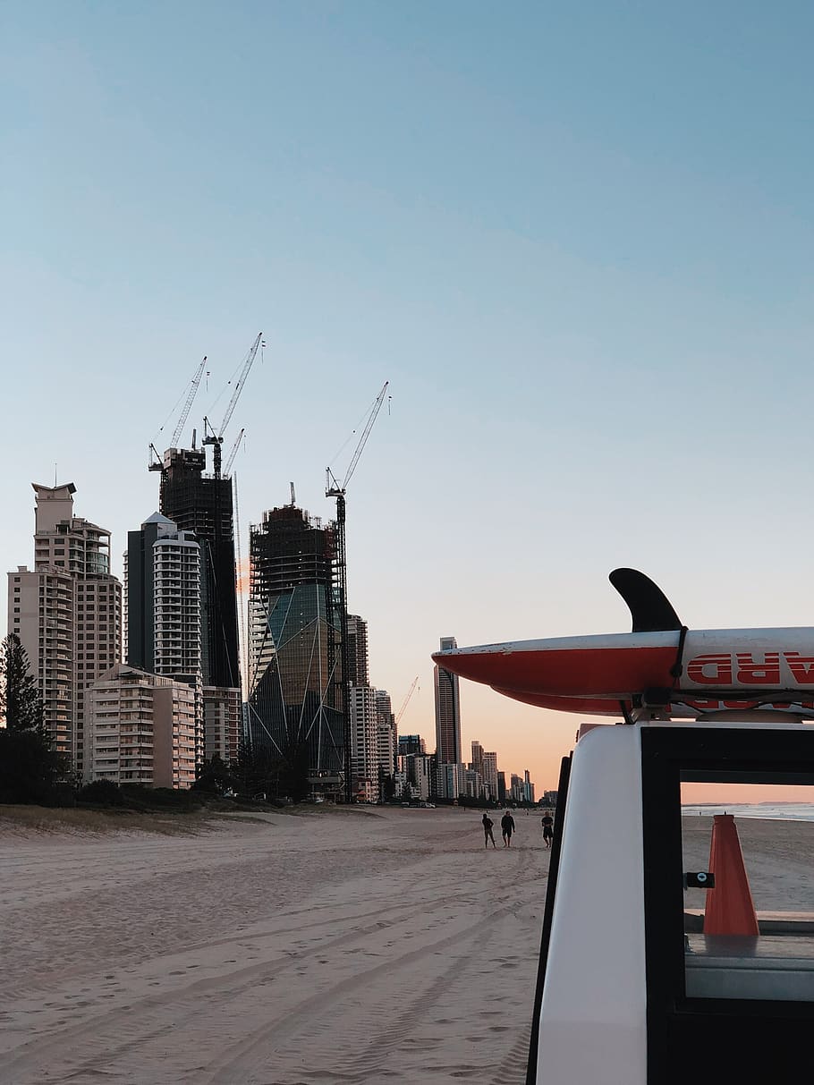 sky, architecture, built structure, building exterior, machinery HD wallpaper