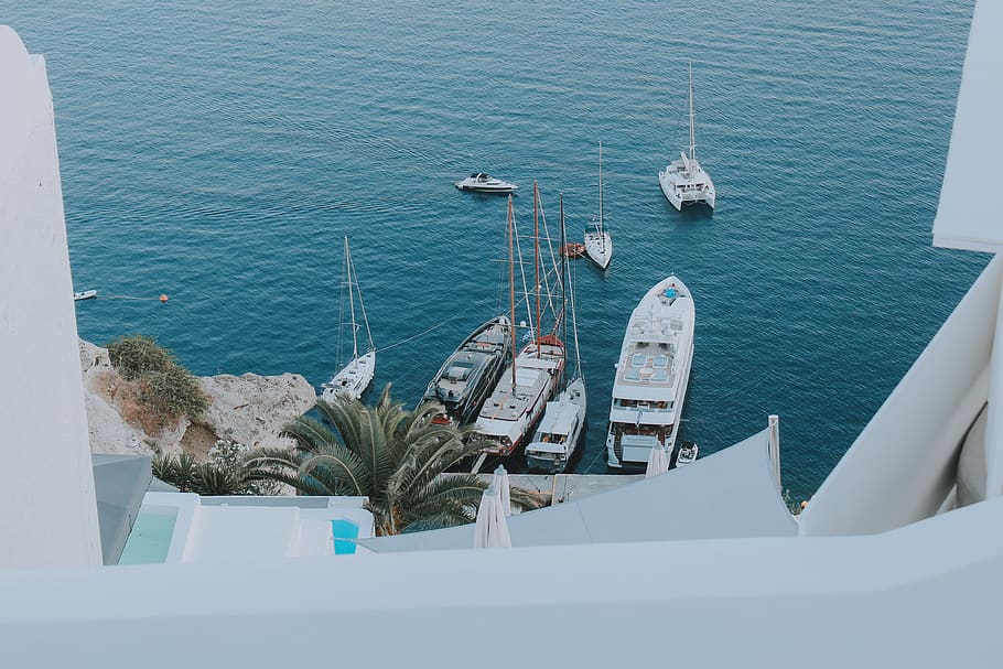 Yatch, water, sea, nautical vessel, transportation, mode of transportation HD wallpaper