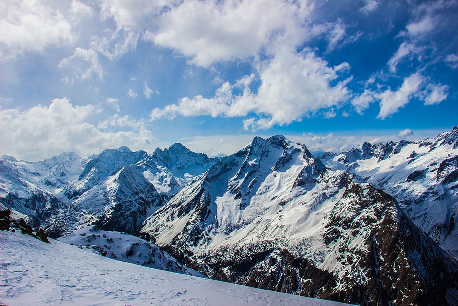 france, mont-de-lans, les 2 alpes, skiing, sightseeing, beauty, HD wallpaper