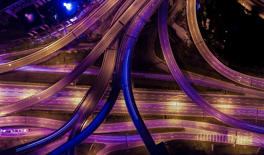 architecture, building, infrastructure, road, way, street, bridge HD wallpaper