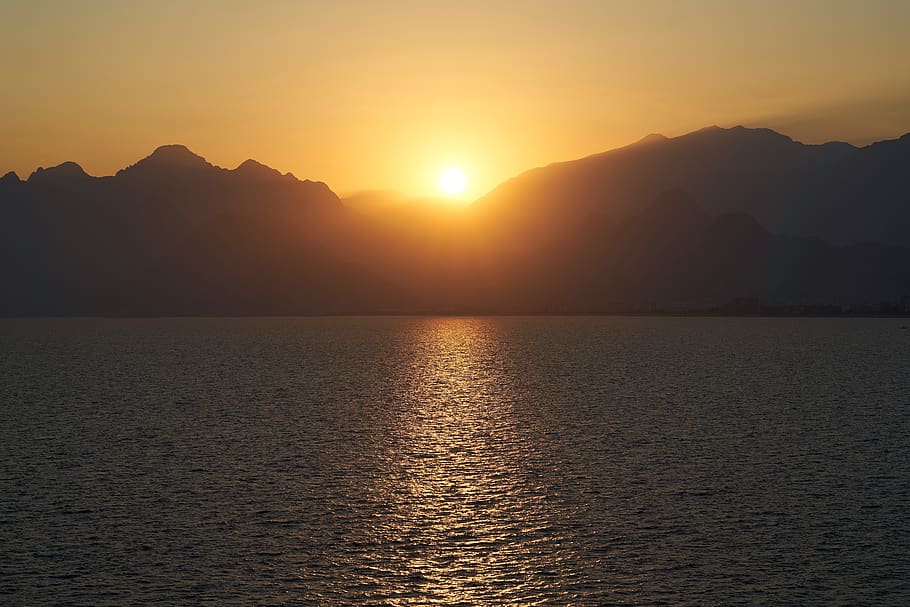 landscape, sunset, solar, sunrise, nature, twilight, sky, in the evening HD wallpaper