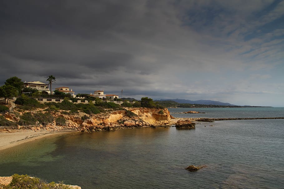 spain, el perelló, catalogne, espana, sea, landscape, catalunya HD wallpaper