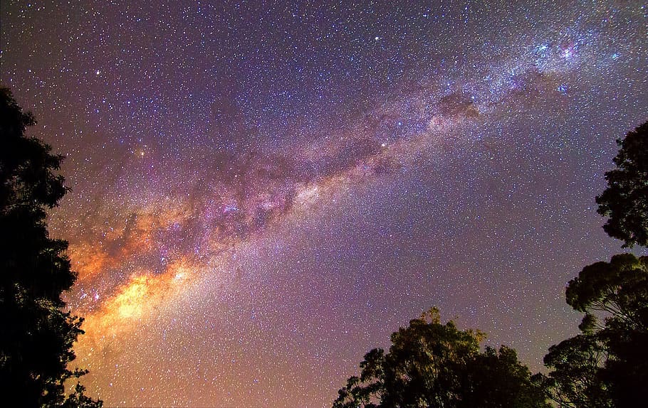 Purple Nebula, astronomy, constellation, cosmos, dark, galaxy HD wallpaper