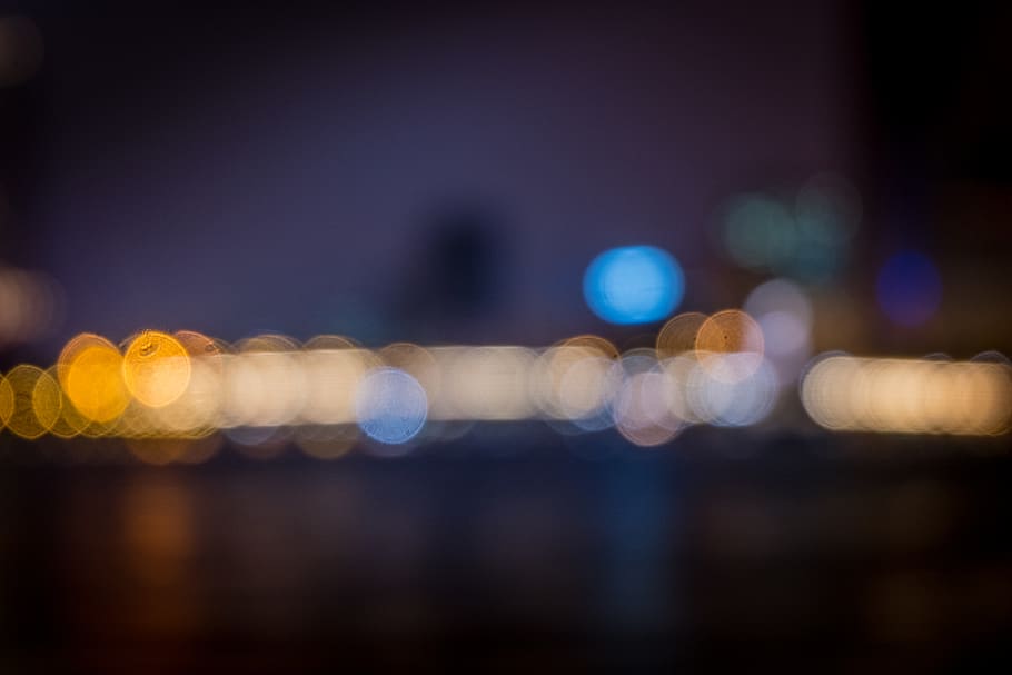 flare, light, lighting, wallpaper, background, city night, bokeh HD wallpaper