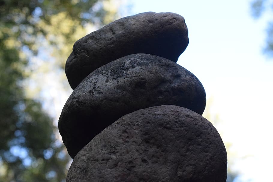 pierre, statue, sky, nature, pebble, sculpture, solid, art and craft HD wallpaper