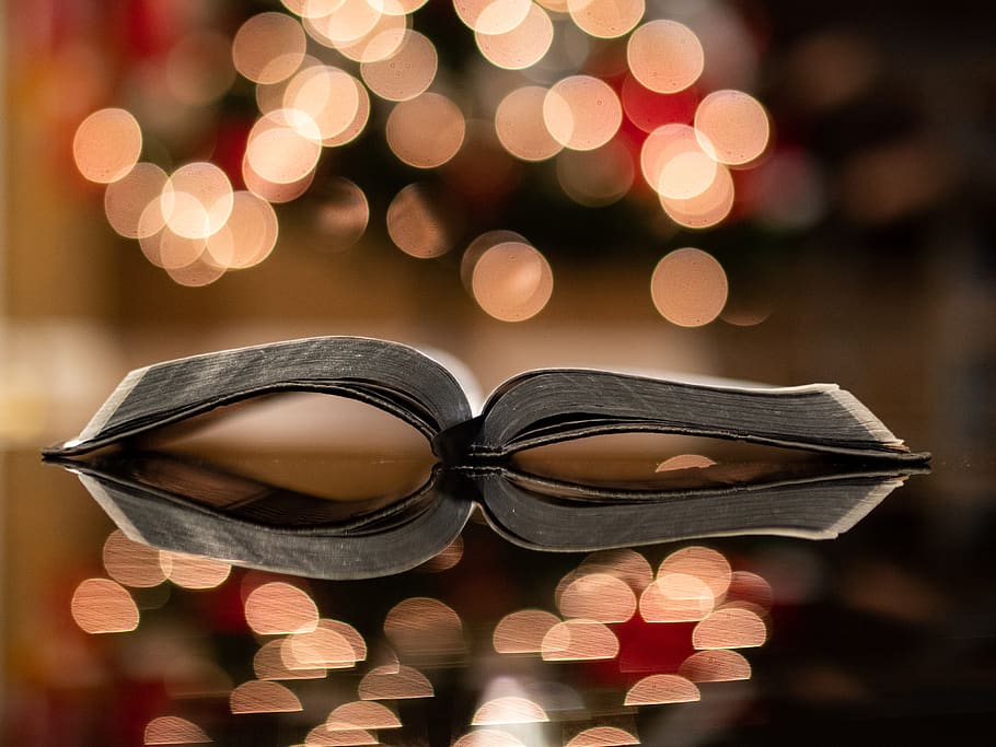 bokeh photography of open book, accessory, accessories, goggles, HD wallpaper