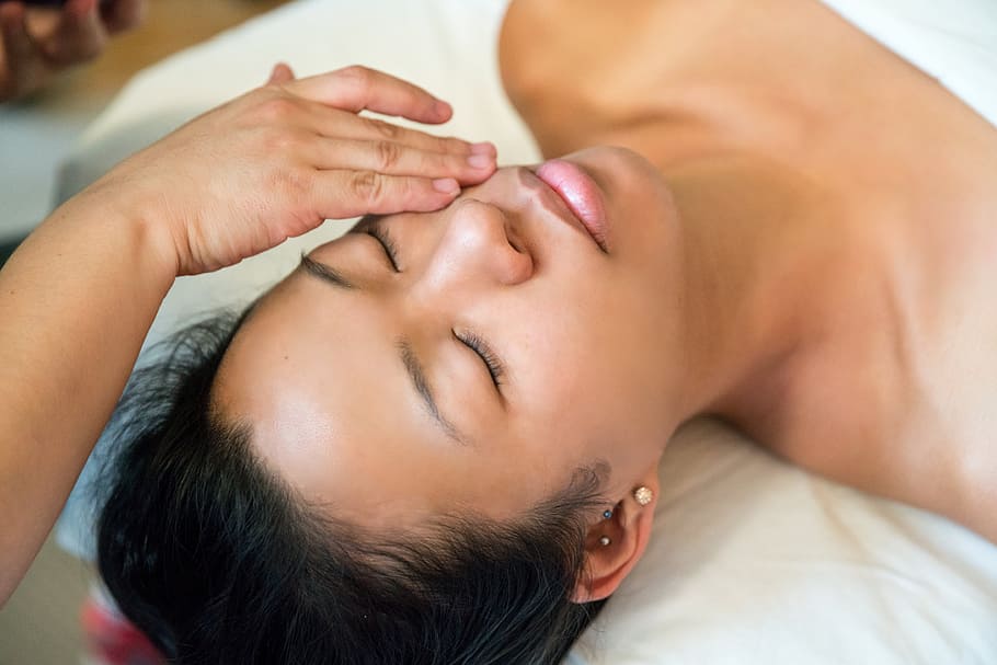 Spa Facial Treatment Photo, Women, Relax, Massage, Face, human body part