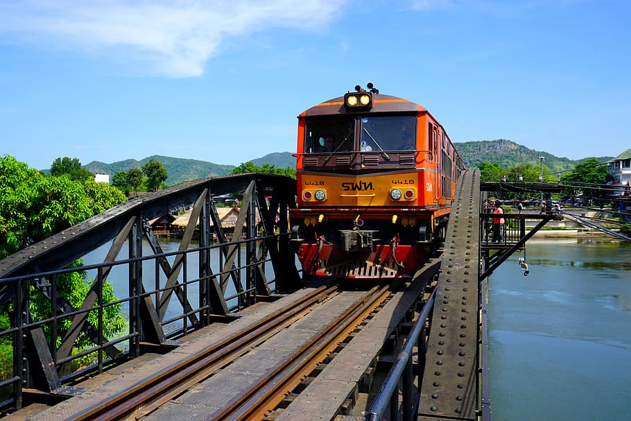 death railway, river kwai, bridge, kanchanaburi, thailand, tourism, HD wallpaper