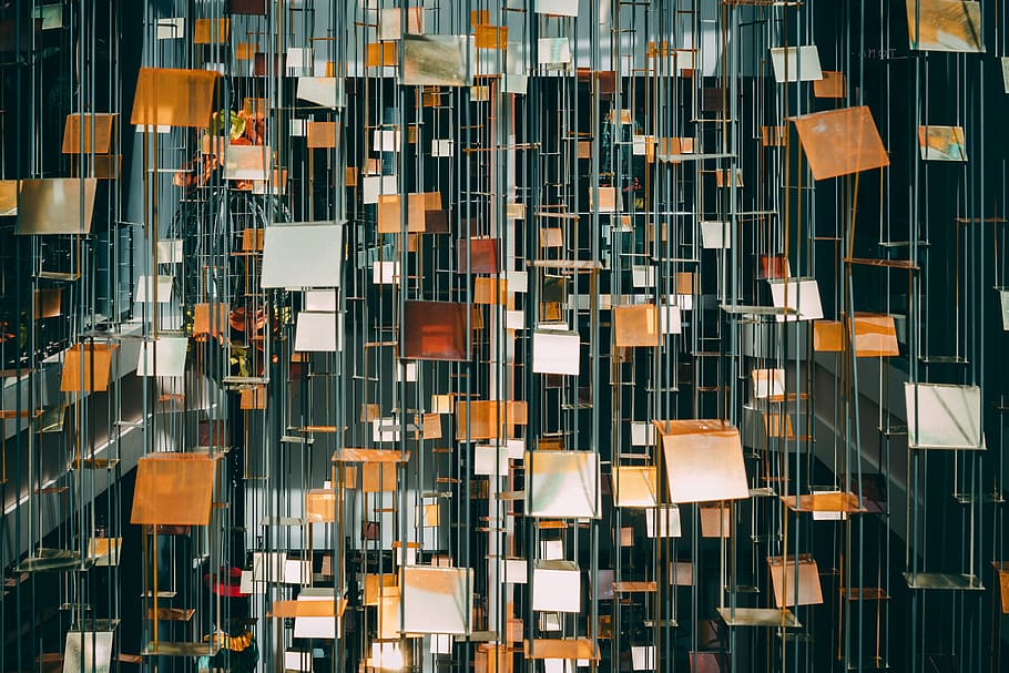 abstract, urban, mirror, mirrors, mall, photo, abstractart HD wallpaper