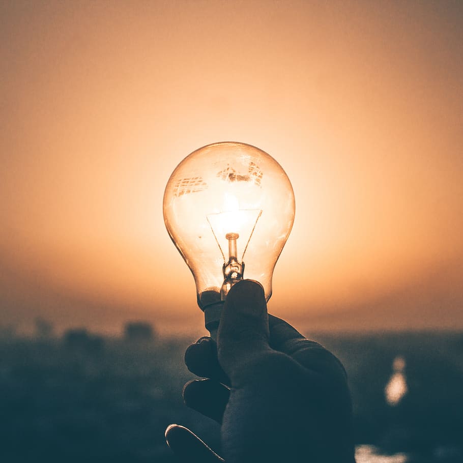 india, noida, lighting equipment, light bulb, one person, holding HD wallpaper