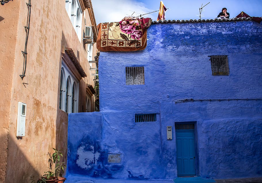 morocco, chefchaouen, architecture, building exterior, built structure HD wallpaper
