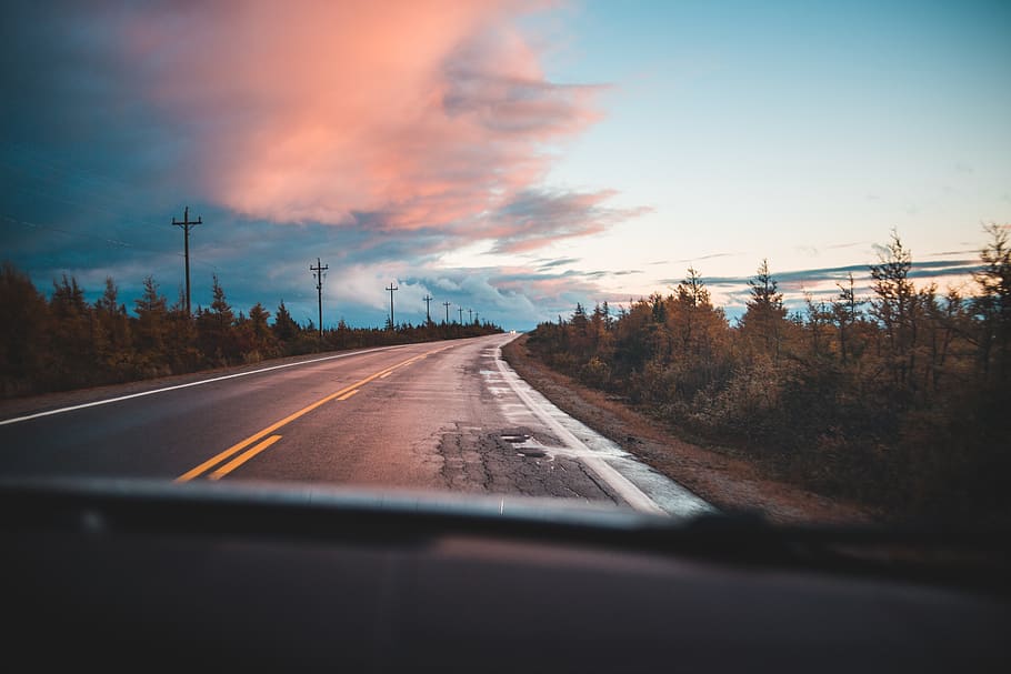 empty highway, road, lumsden, canada, gravel, dirt road, sky HD wallpaper