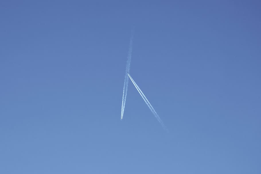 sky, plane, jet, planes, airplane, airplanes, air vehicle, blue HD wallpaper