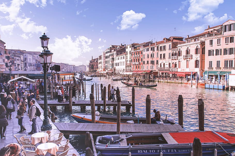 Beautiful Grand Canal in Venice, Italy, architecture, building exterior HD wallpaper