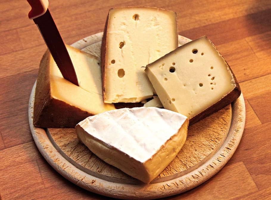 cheese, käseplatte, food, cheese plate, healthy, dairy, gourmet HD wallpaper