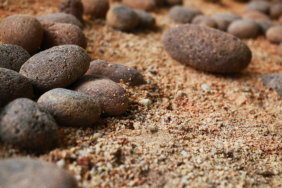 stones, pebbles, rocks, selective focus, land, no people, close-up HD wallpaper
