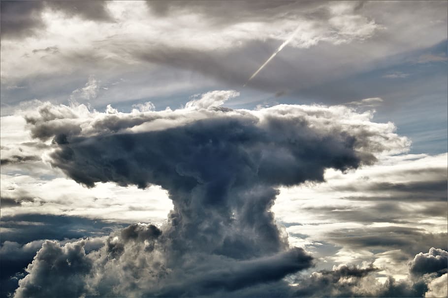 clouds, mood, rain, sky, nature, dramatic, atmospheric, twilight HD wallpaper