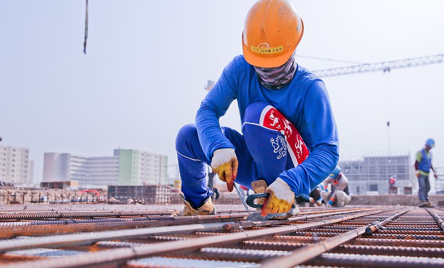 industry, expression, people, building, front view, one person HD wallpaper