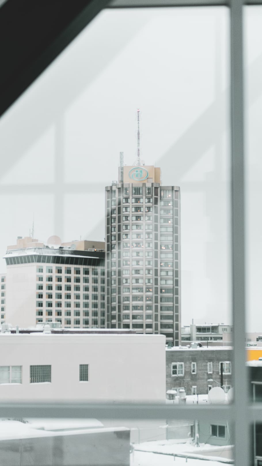gray high-rise building, office building, urban, high rise, city HD wallpaper