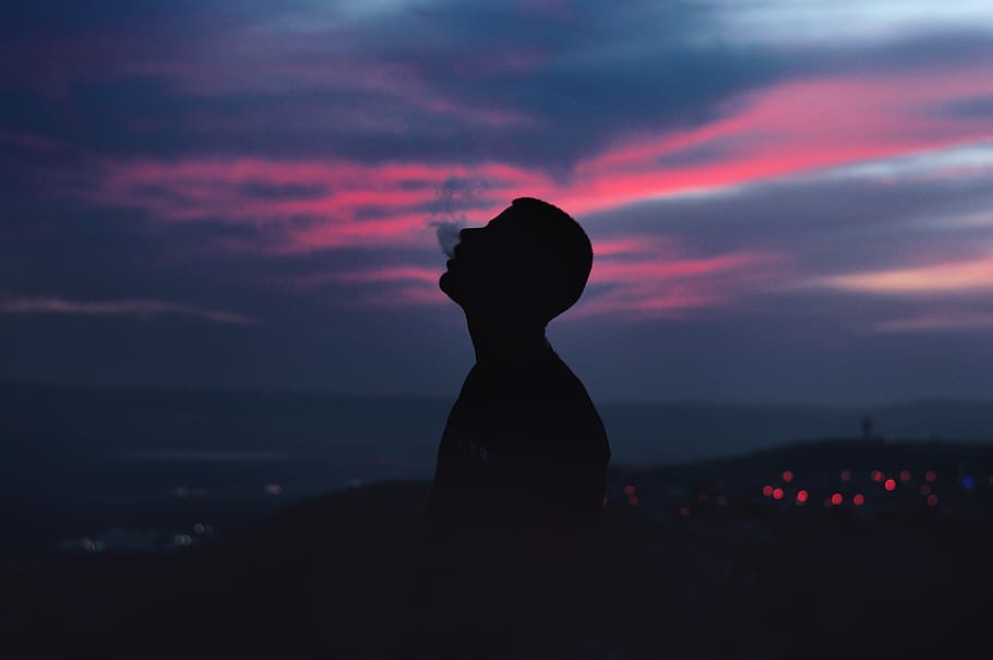 people, clouds, boy, guy, dude, man, portrait, winter, autumn HD wallpaper