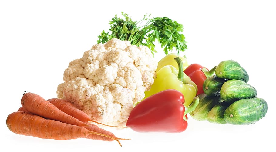 fresh, vegetables, market, isolated, heap, vegetarian, meal HD wallpaper