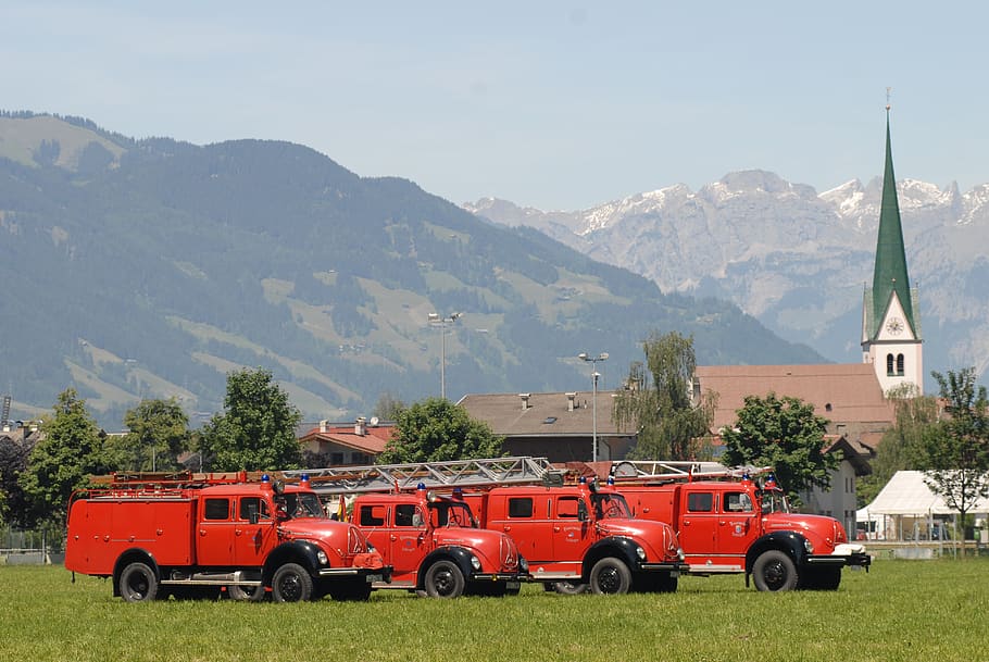 magirus, fire, oldtimer, mute, turntable ladder, fire truck HD wallpaper