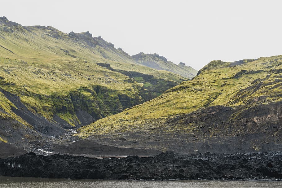 iceland, fjaðrárgljúfur, canyon, sony, mountains, a7rii, HD wallpaper