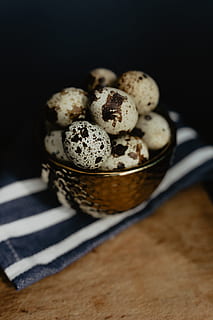 Quail eggs, food, easter, still life, food and drink, indoors HD wallpaper