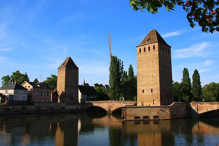 strasbourg, evening, sunset, architecture, built structure HD wallpaper