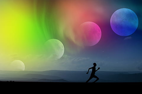 run, runner, exercise, sport, thrill, nature, activity, healthy HD wallpaper