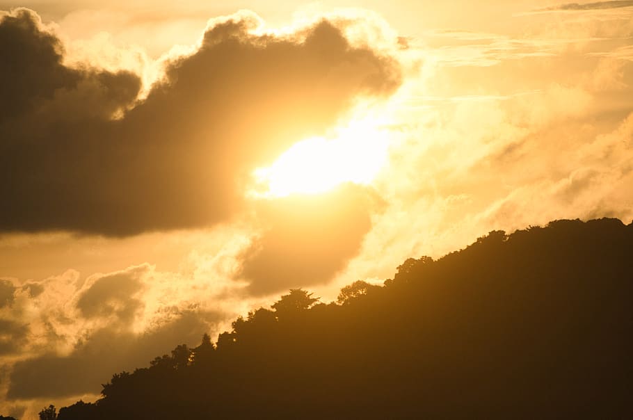 malaysia, langkawi, sun, clouds, tropical, forest, sunset, island HD wallpaper