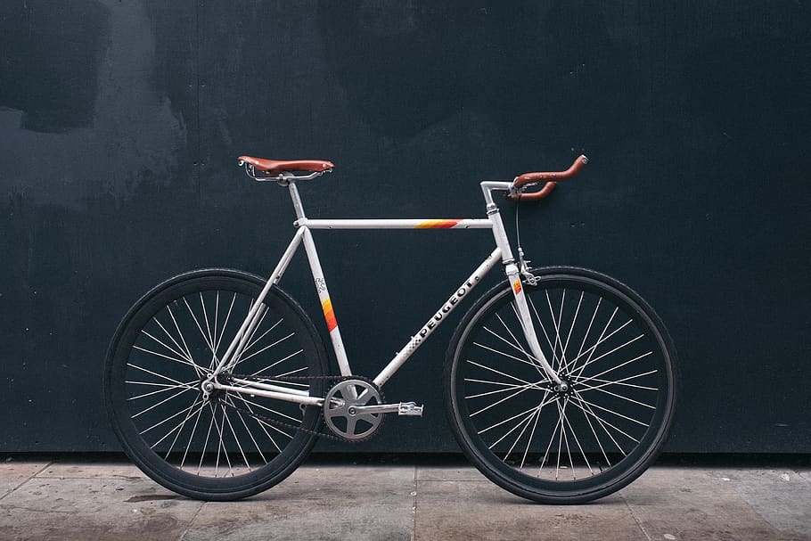 bicycle, wheels, wall, gear, black, travel, outdoor, floor HD wallpaper