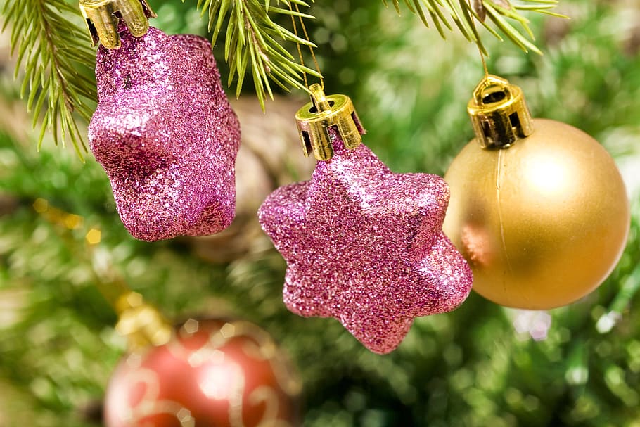 background, ball, bauble, celebration, christmas, color, decor HD wallpaper