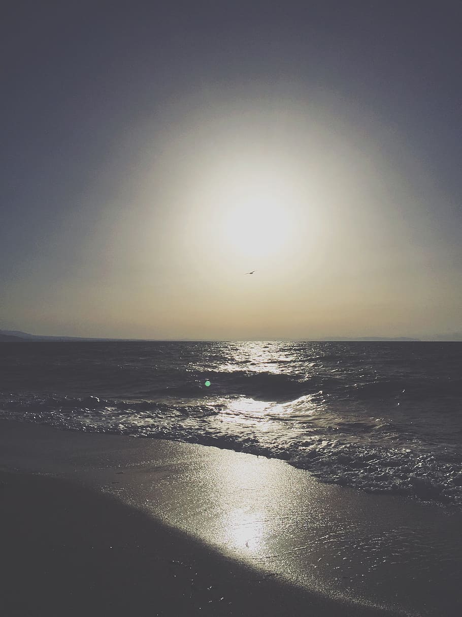 sun, sea, water, sky, horizon over water, scenics - nature HD wallpaper