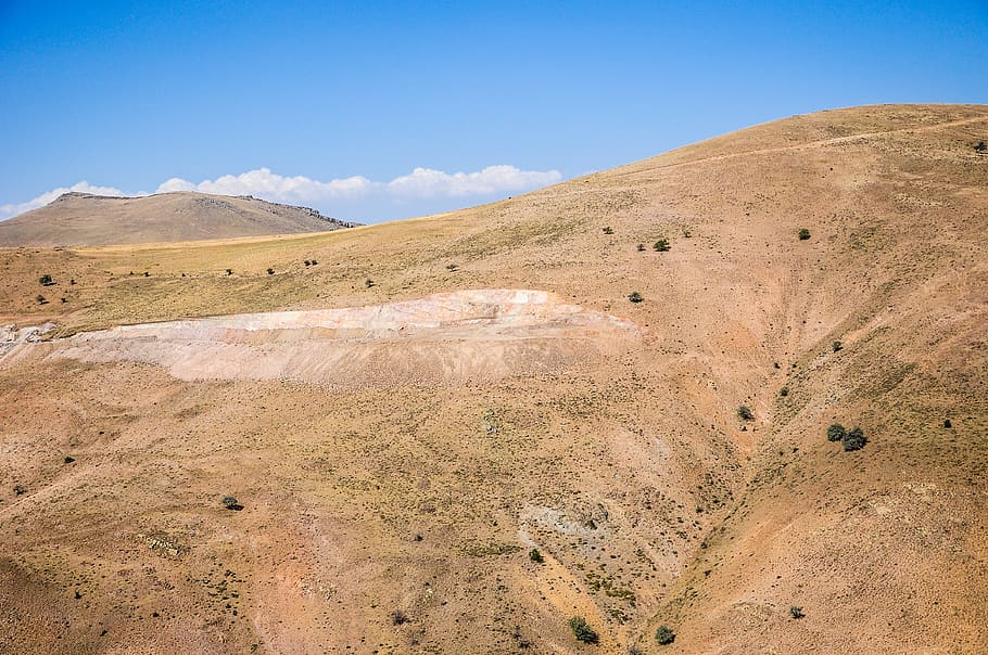 turkey, nigde, mountain, dry, sky, landscape, scenics - nature HD wallpaper