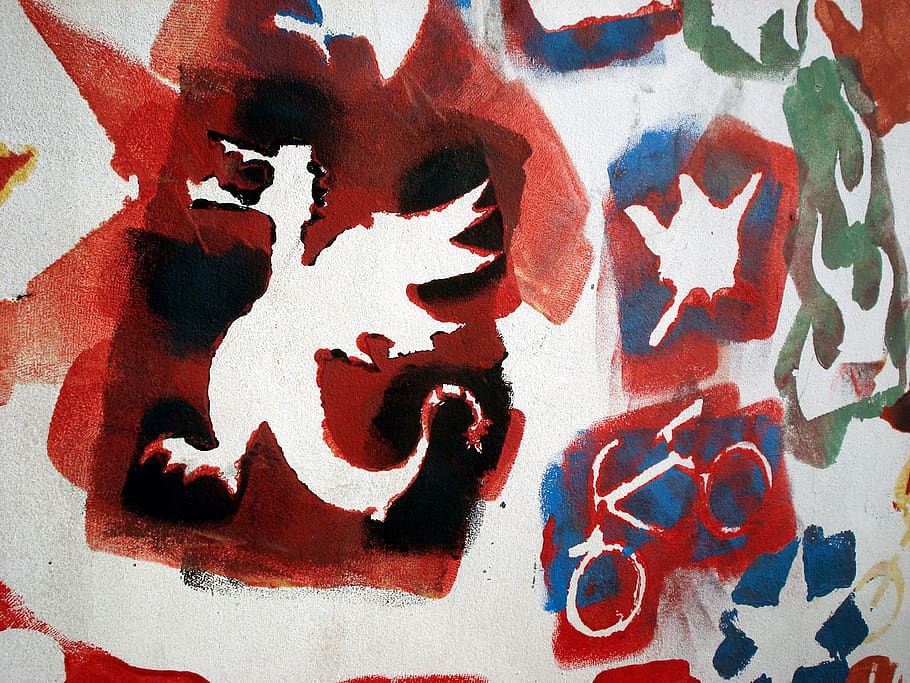 street art, graffito, paint, art and craft, graffiti, red, wall - building feature HD wallpaper