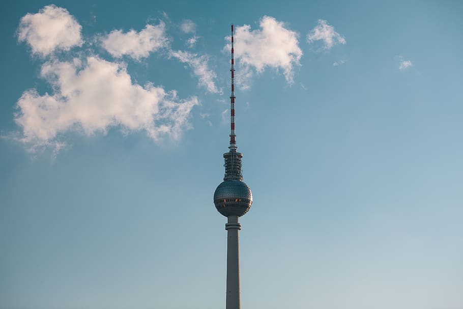 berlin, germany, tv tower, sky, arcitecture, clouds, architecture HD wallpaper