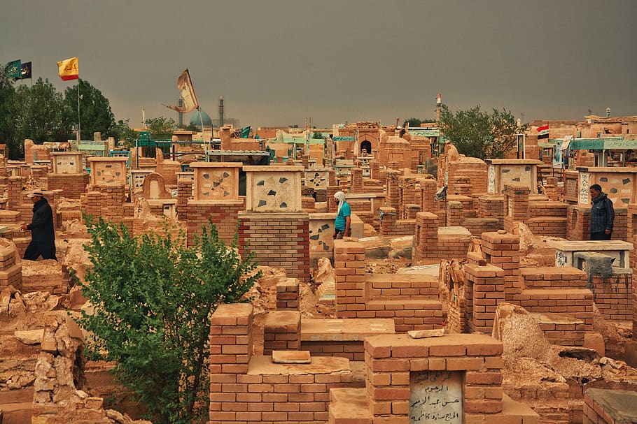 brown concrete ruins, brick, wood, human, person, soil, plywood HD wallpaper