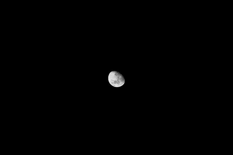 moon against black background, astronomy, night, outdoors, outer space HD wallpaper
