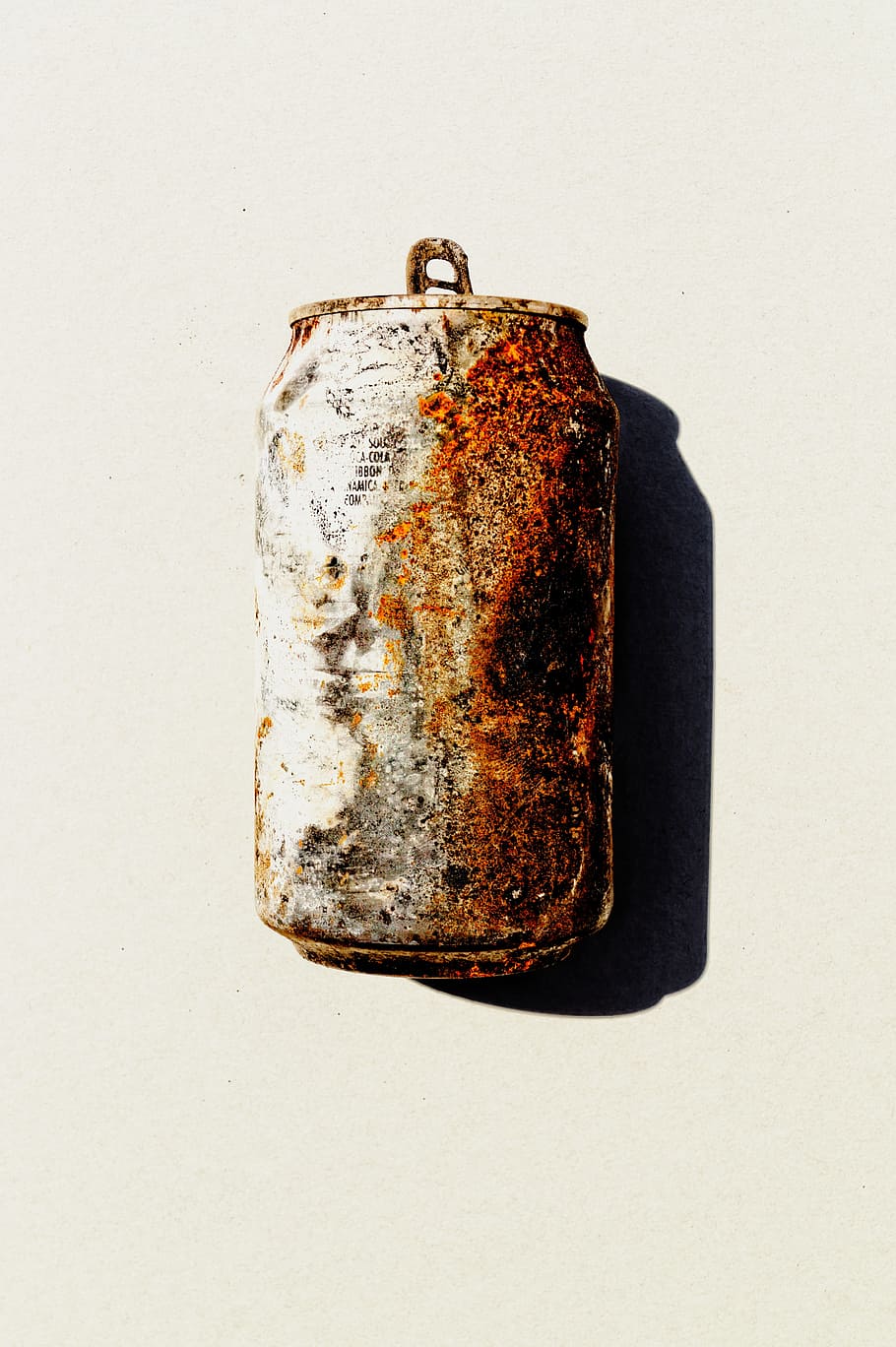 rusty tin can, close up, single Object, old, backgrounds, steel